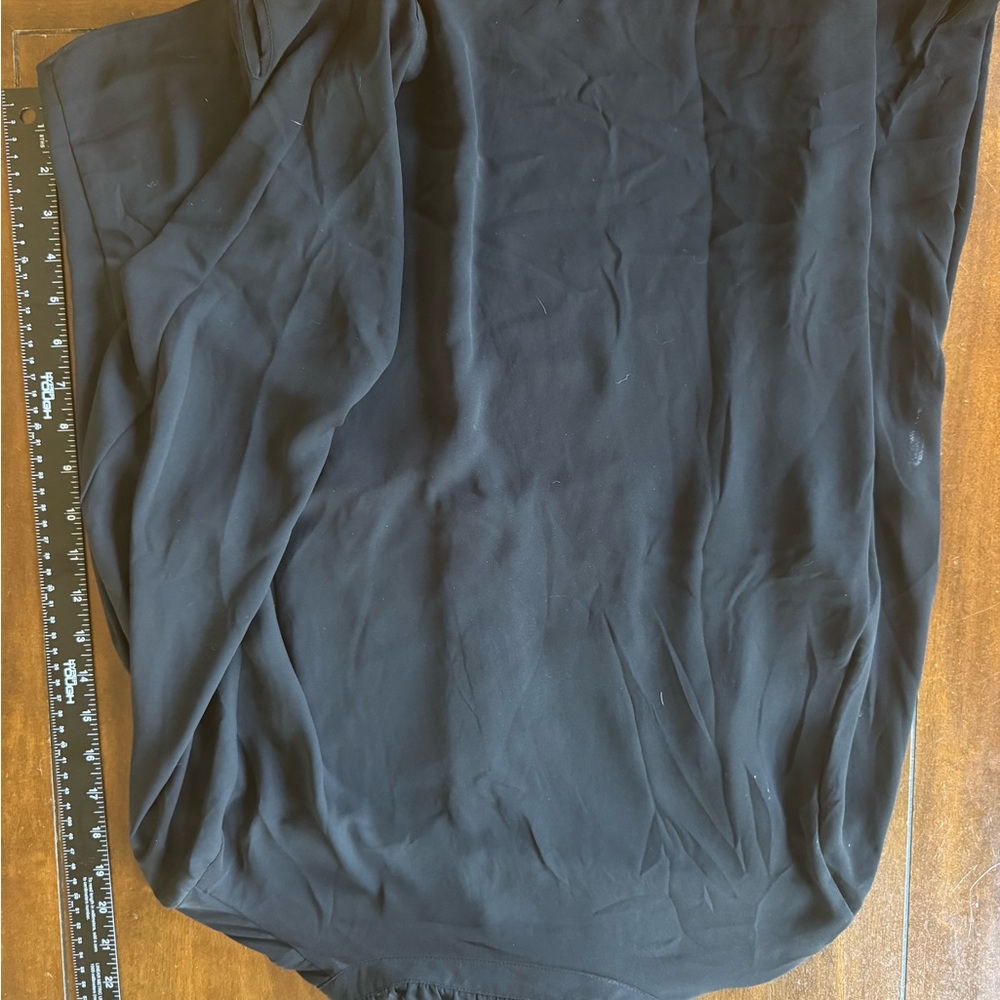 Crew Black Ruffle Blouse – Size 14 | Quiet Luxury, Feminine Detail - Picture 6 of 9